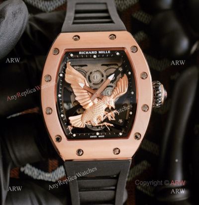High Quality Replica Rose Gold Richard Mille Eagle Watch For Men Ref RM 57-05 